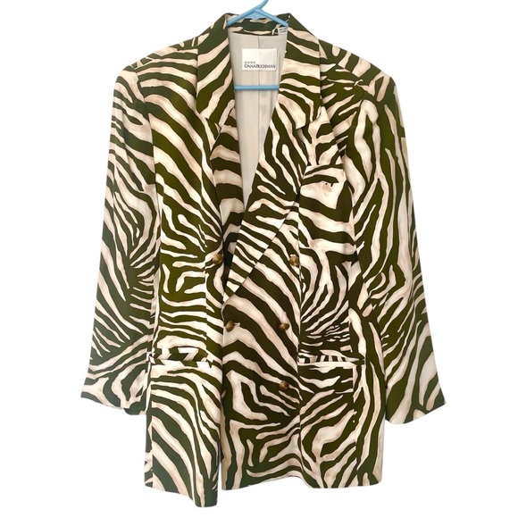 DANA BUCHMAN Animal Print Blazer - Picture 1 of 3